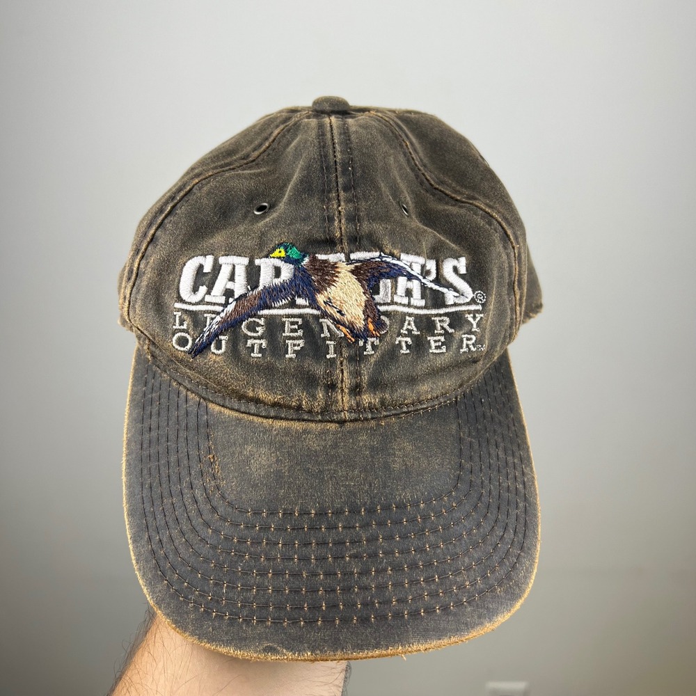 Cabela's Hat Legendary Outfitter OSFM Brown Mallard Duck Q3 Strapback Excellent